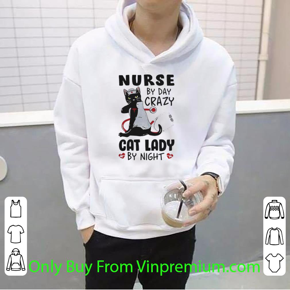 Hot Black Cat Stethoscope Nurse By Day Crazy Cat Lady By Night shirt 66b71933 hot black cat stethoscope nurse by day crazy cat lady by night shirt 4 - Hot Black Cat Stethoscope Nurse By Day Crazy Cat Lady By Night shirt