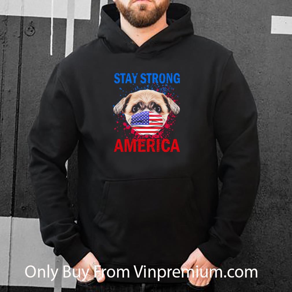 91290de5 hot shih tzu face mark stay strong america shirt 4 - Hot Shih Tzu Face Mark Stay Strong America shirt