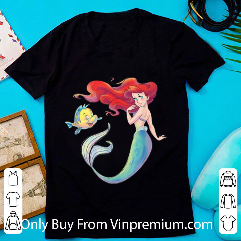 Premium Disney The Little Mermaid Ariel and Flounder shirt
