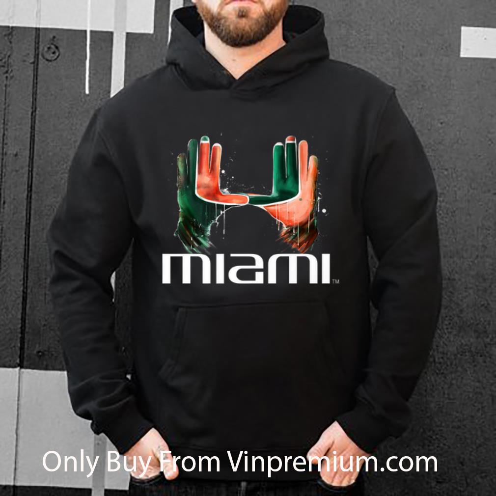 Premium The Hand Miami Hurricanes shirt b9bf314e premium the hand miami hurricanes shirt 4 - Premium The Hand Miami Hurricanes shirt