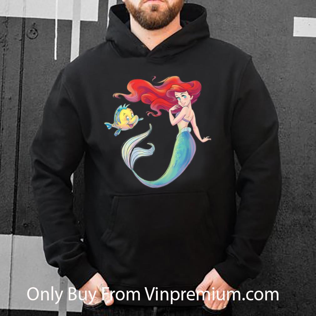 bc4ba47c premium disney the little mermaid ariel and flounder shirt 4 - Premium Disney The Little Mermaid Ariel and Flounder shirt