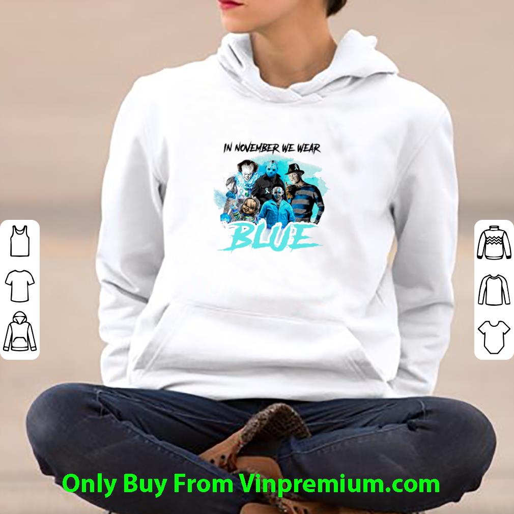 Nice Horror Movie Characters In November We Wear Blue Halloween shirt be84fabf nice horror movie characters in november we wear blue halloween shirt 4 - Nice Horror Movie Characters In November We Wear Blue Halloween shirt