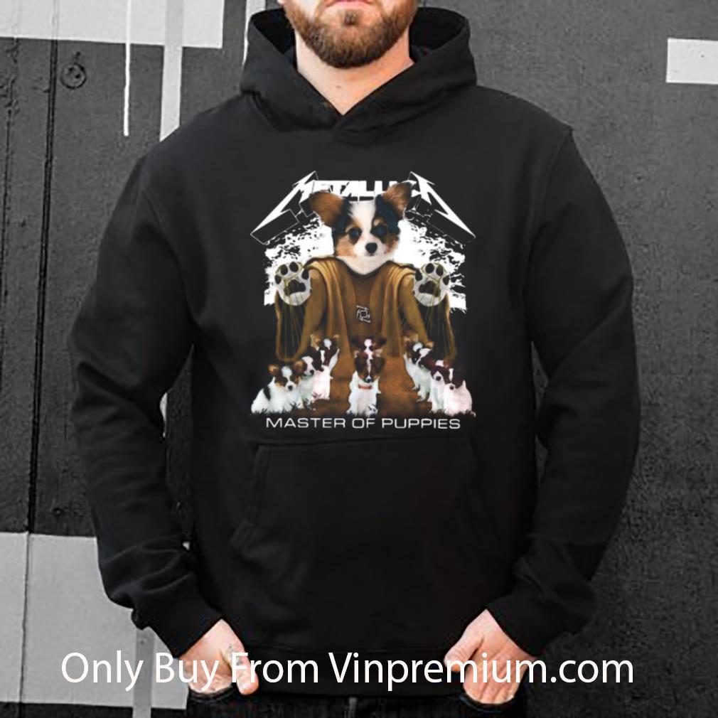 50d694e5 official papillon puppy metallica master of puppies shirt 4 - Official Papillon Puppy Metallica Master Of Puppies shirt