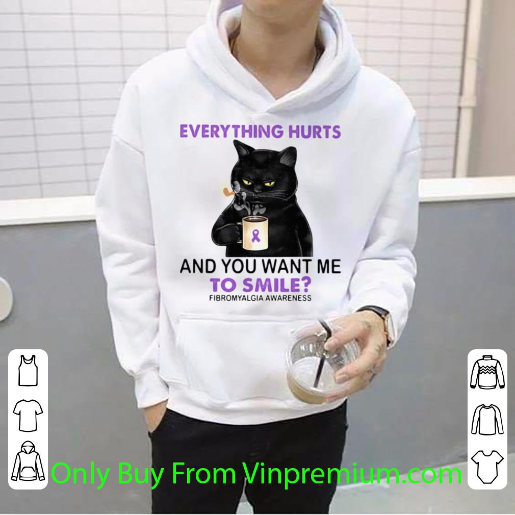 58b8680b top cat everything hurts and you want me to smile fibromyalgia awareness shirt 4 - Top Cat Everything Hurts And You Want Me To Smile Fibromyalgia Awareness shirt