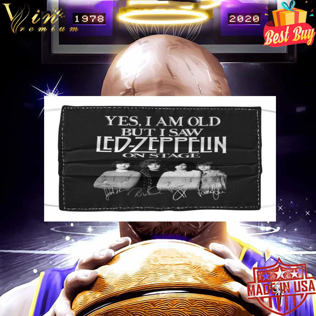 063d64dd yes i am old but i saw led zeppelin on stage signatures face mask 4 - Yes i am old but i saw Led-Zeppelin on stage signatures face mask