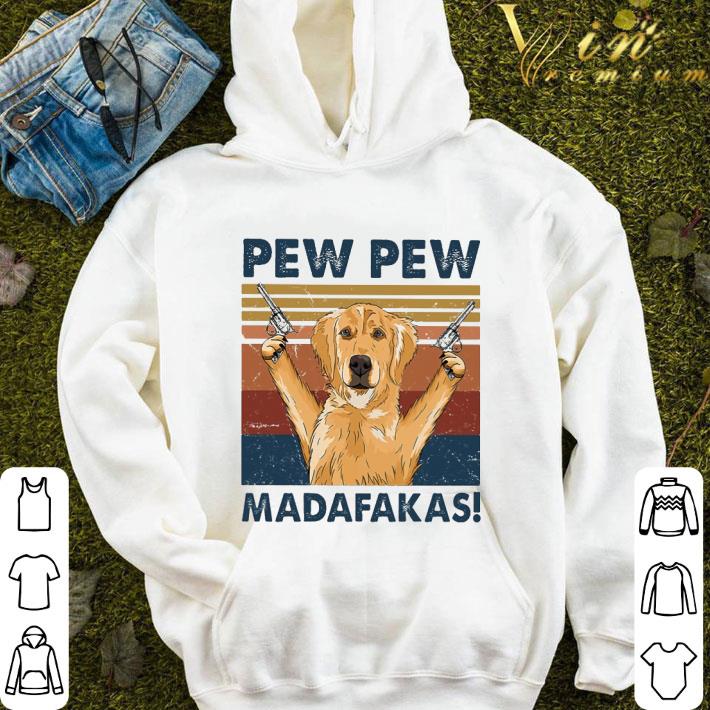 3ddb5d50 golden retriever pew pew madafakas vintage shirt 4 - Golden Retriever Pew Pew Madafakas Vintage shirt