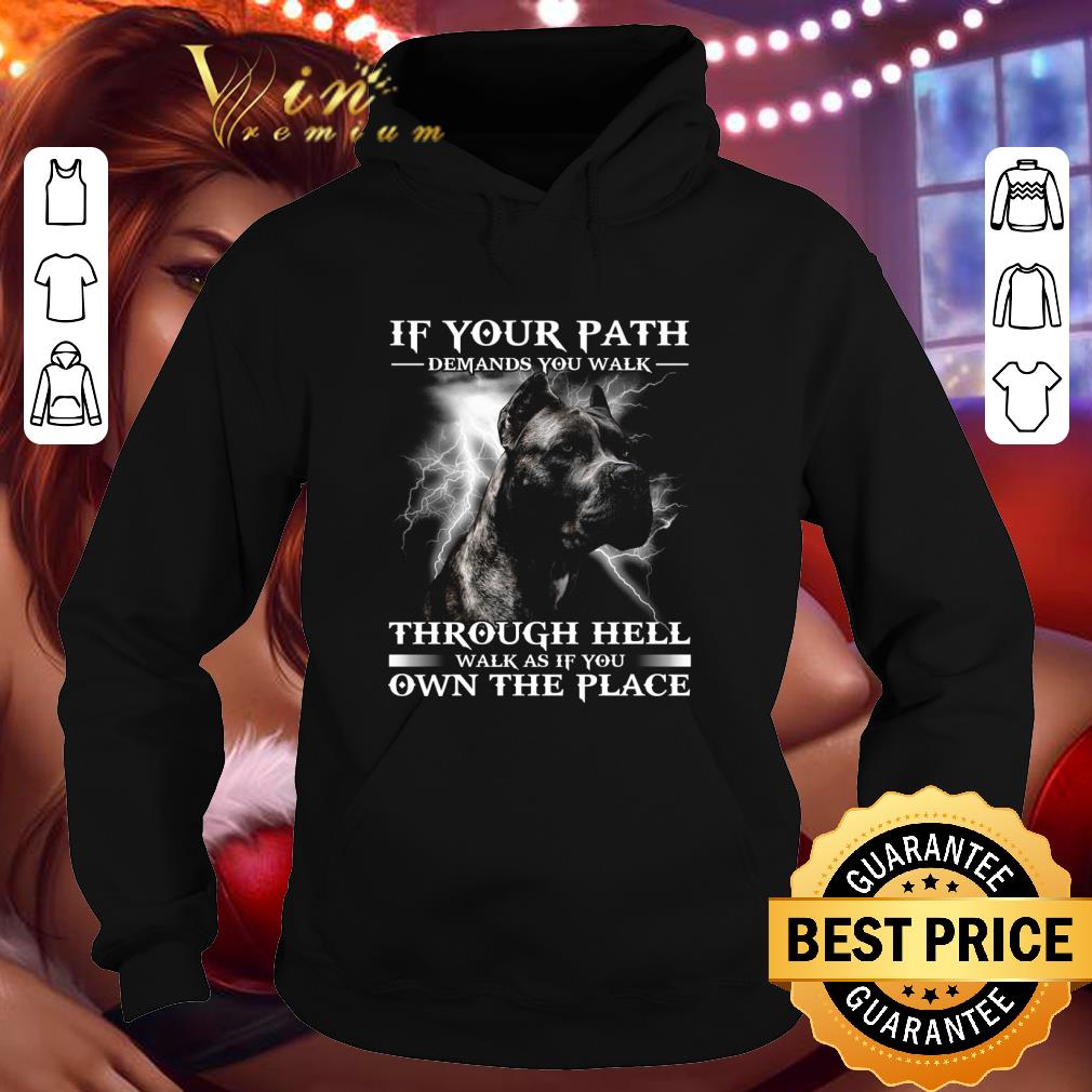 Pitbull if your path demands you walk through hell walk as if you shirt 449e6967 pitbull if your path demands you walk through hell walk as if you shirt 4 - Pitbull if your path demands you walk through hell walk as if you shirt