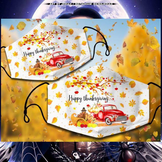 56ac662d truck chicken turkey happy thanksgiving face mask 4 - Truck Chicken Turkey Happy Thanksgiving Face Mask