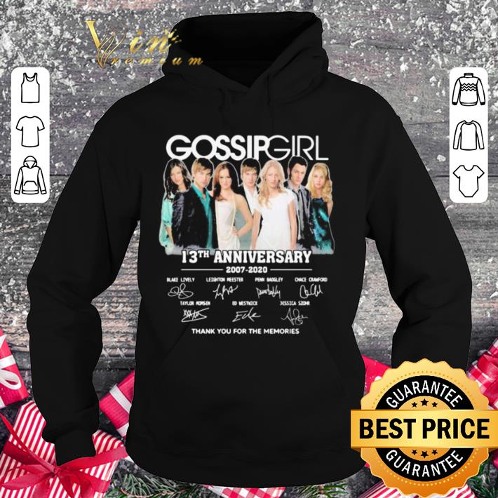 71ed27b0 awesome gossip girl 13th anniversary 2007 2020 signatures shirt 4 - Awesome Gossip Girl 13th anniversary 2007-2020 signatures shirt