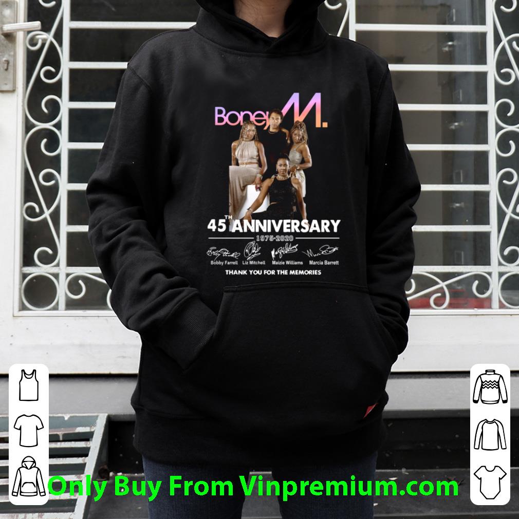 8436a498 pretty boney m 45th anniversary 1975 2020 thank you for memories shirt 4 - Pretty Boney M 45th Anniversary 1975 2020 Thank You For Memories shirt