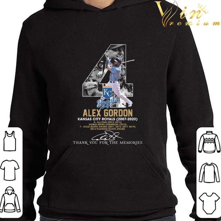 c936736f alex gordon 4 kansas city royals 2007 2020 thank you for the memories shirt 4 - Alex Gordon 4 Kansas City Royals 2007-2020 thank you for the memories shirt