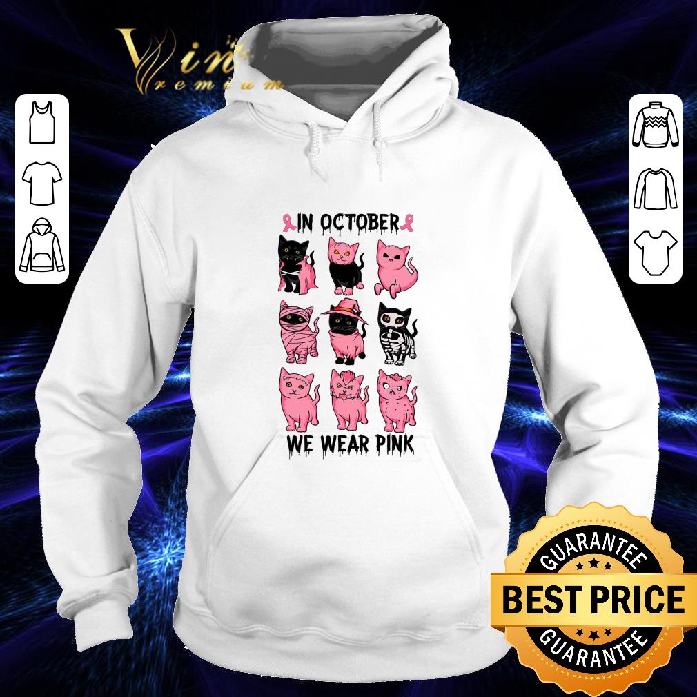 Halloween cats in october we wear pink Breast Cancer awareness shirt d90cd1a8 halloween cats in october we wear pink breast cancer awareness shirt 4 - Halloween cats in october we wear pink Breast Cancer awareness shirt
