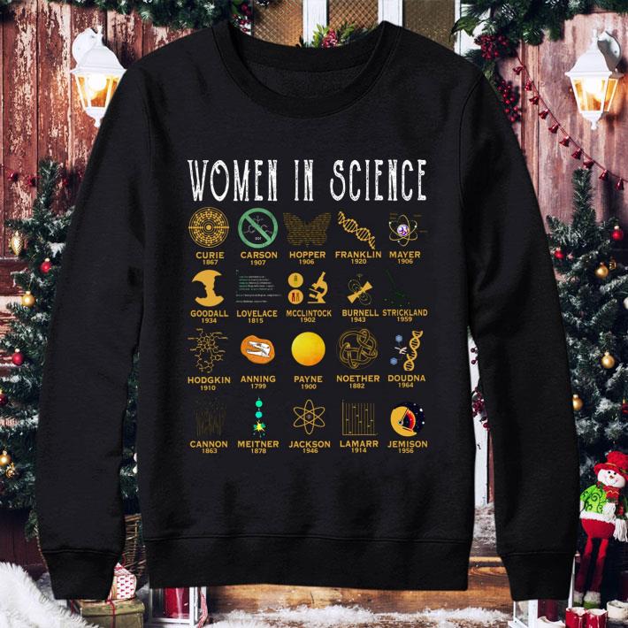 13c5120d hot women in science curie carson hopper franklin mayer goodall shirt 4 - Hot Women In Science Curie Carson Hopper Franklin Mayer Goodall shirt
