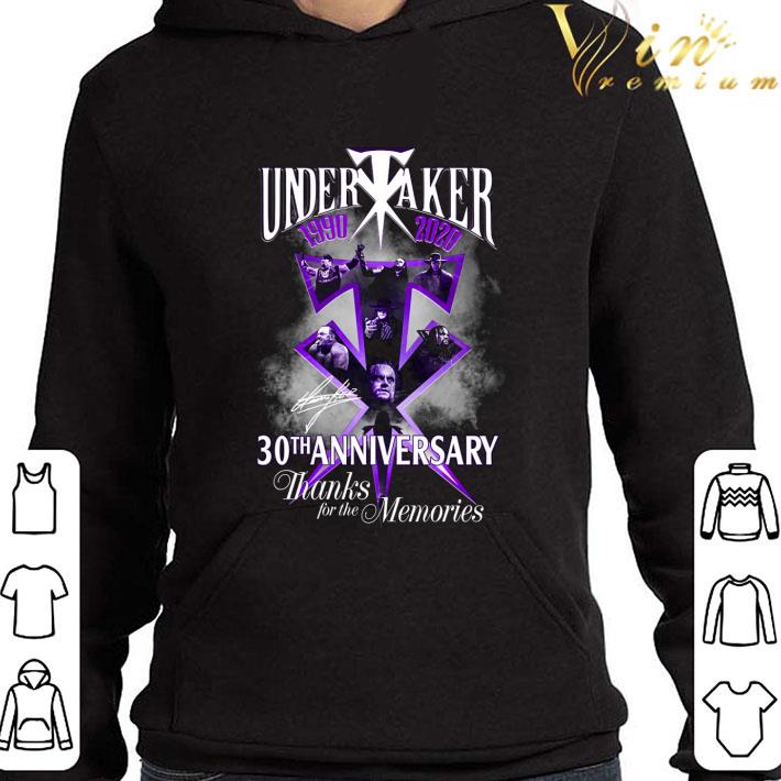 2e54d97d thanks undertaker 1990 2020 signature 30th anniversary shirt 4 - Thanks Undertaker 1990-2020 Signature 30th Anniversary shirt