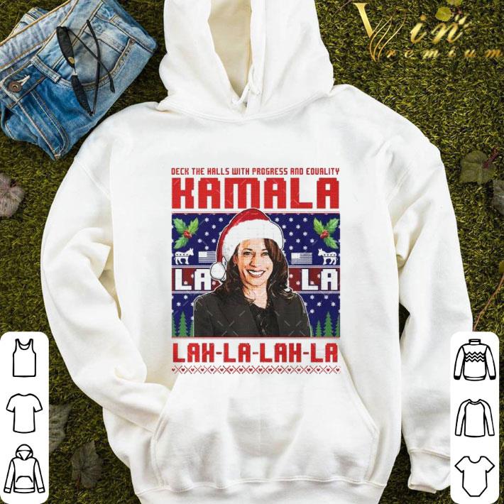 4c5a3bdb kamala harris deck the halls with progress and equality lah la ugly christmas shirt 4 - Kamala Harris Deck The Halls With Progress And Equality lah-la Ugly Christmas shirt
