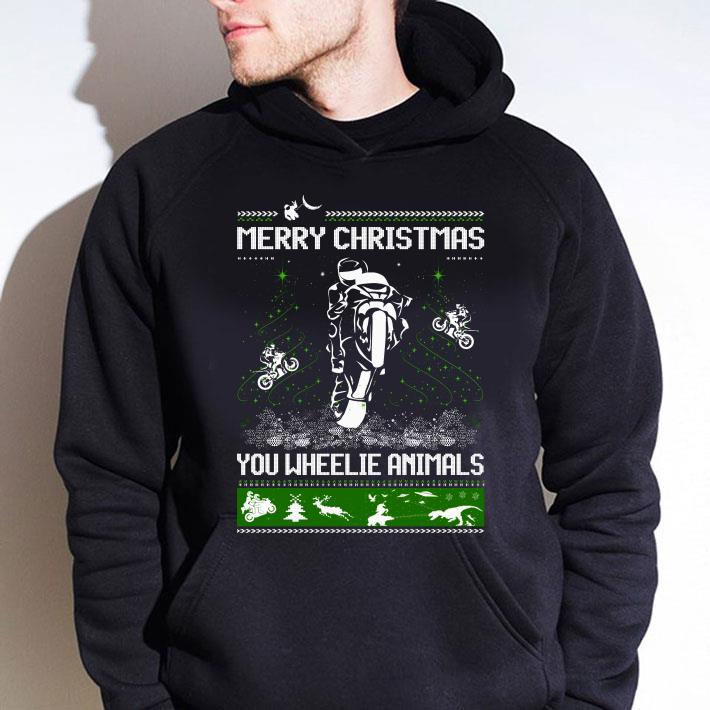 6e0f2dc6 premium motorcycles merry christmas you wheelie animals ugly sweater shirt 4 - Premium Motorcycles Merry Christmas You Wheelie Animals Ugly Sweater shirt