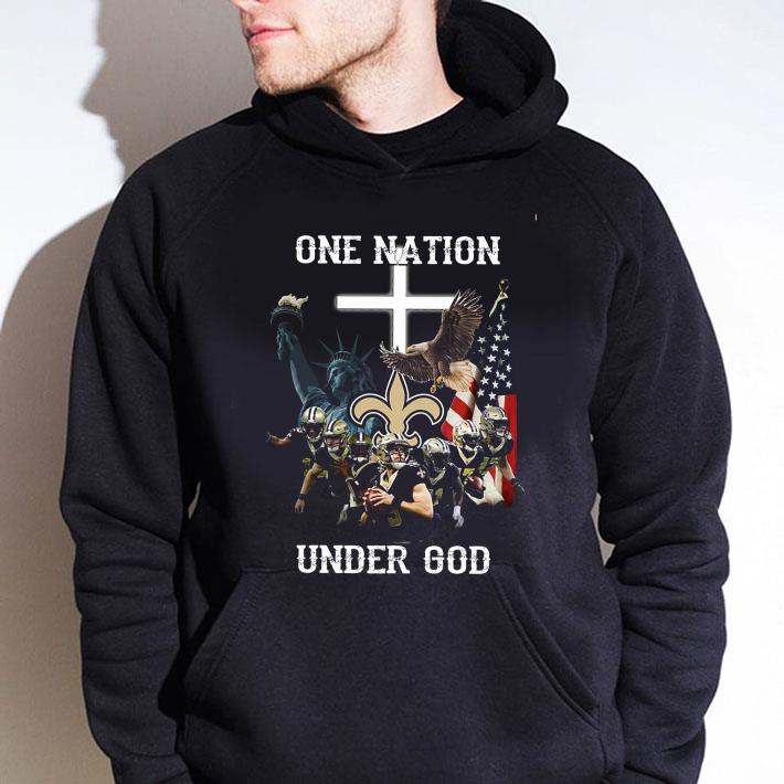 99e2677e best new orleans saints nfl one nation under god statue of liberty shirt 4 - Best New Orleans Saints NFL One Nation Under God Statue Of Liberty shirt