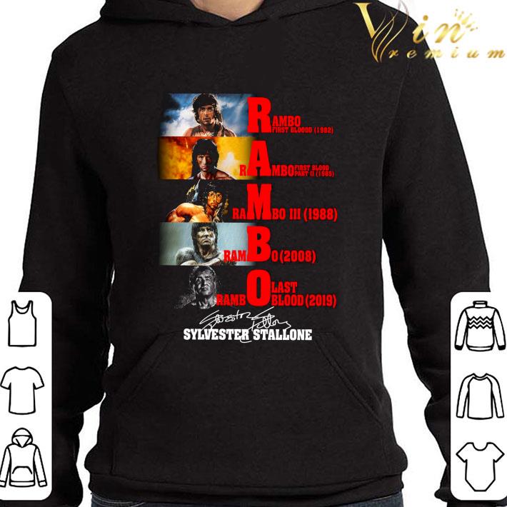 Sylvester Stallone Signature Rambo First Blood Last Blood shirt e1545104 sylvester stallone signature rambo first blood last blood shirt 4 - Sylvester Stallone Signature Rambo First Blood Last Blood shirt