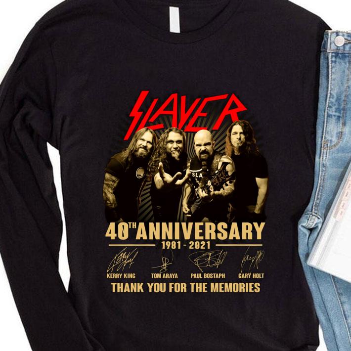 fd54778c premium thank you slayer 40th anniversary 1981 2021 signatures shirt 4 - Premium Thank you Slayer 40th anniversary 1981-2021 signatures shirt