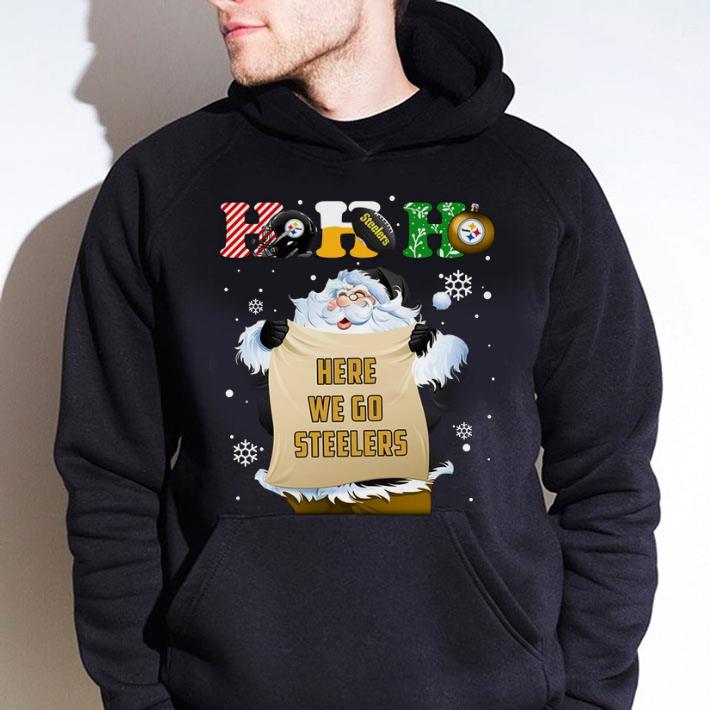 2be02fc8 funny santa claus ho ho ho here we go pittsburgh steelers christmas shirt 4 - Funny Santa Claus Ho Ho Ho Here We Go Pittsburgh Steelers Christmas shirt