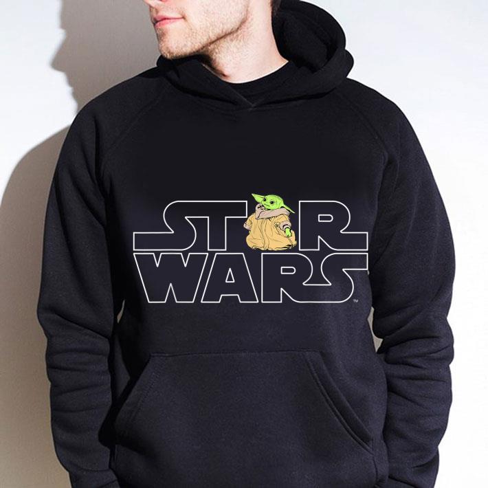 53ea714f official star wars logo and baby yoda the child from the mandalorian shirt 4 - Official Star Wars Logo and Baby Yoda The Child from The Mandalorian shirt