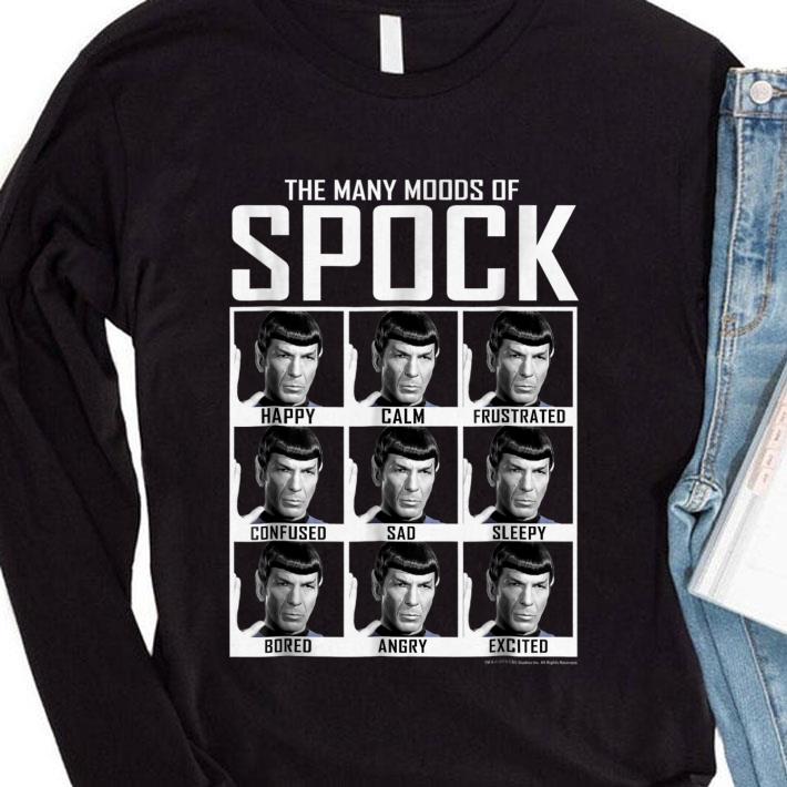 670eba02 funny star trek the many moods of spock shirt 4 - Funny Star Trek The Many Moods Of Spock shirt