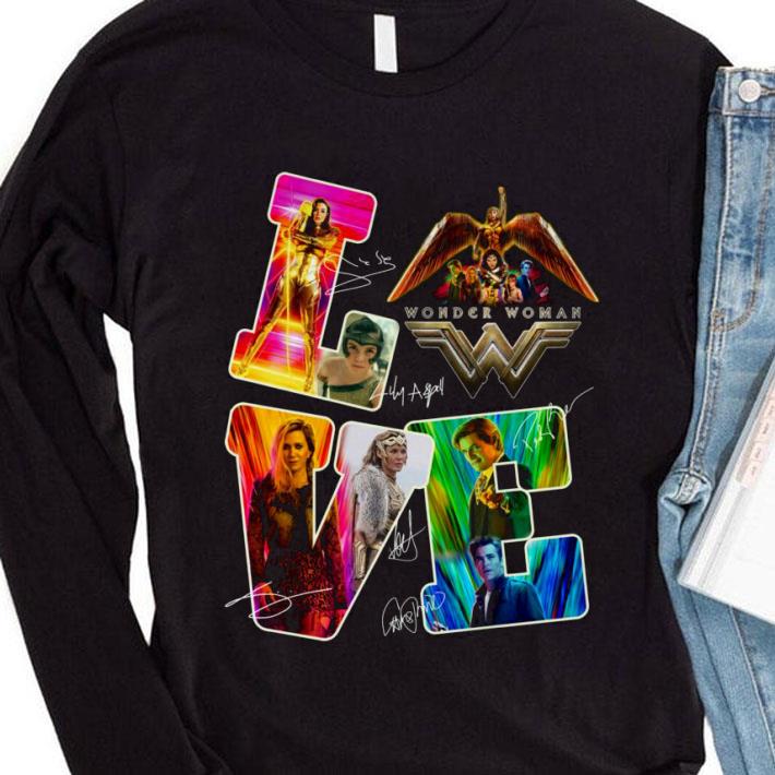 8497ea14 hot logo wonder woman 1984 signatures lover shirt 4 - Hot Logo Wonder Woman 1984 Signatures Lover shirt