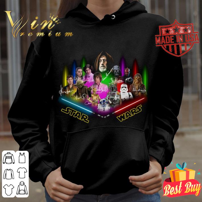 Official Star Wars Characters Art Signatures shirt 9edbe009 official star wars characters art signatures shirt 4 - Official Star Wars Characters Art Signatures shirt
