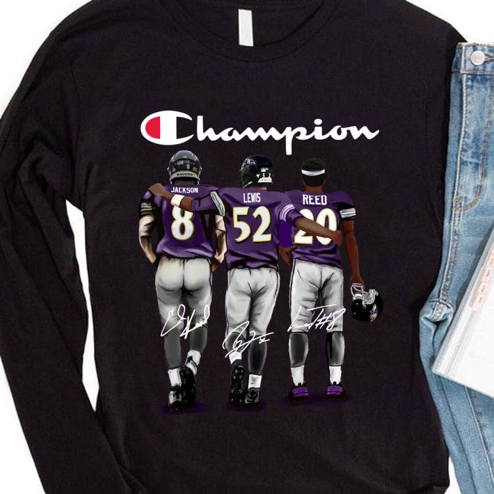 0e23941f logo champion baltimore ravens lamar jackson ray lewis ed reed signed shirt 4 - Logo Champion Baltimore Ravens Lamar Jackson Ray Lewis Ed Reed Signed shirt