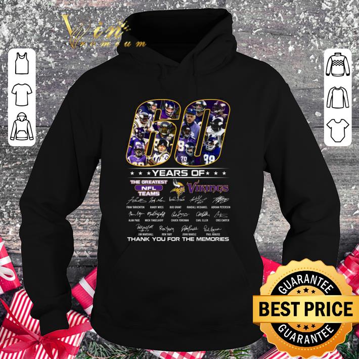 bf851b13 60 years of the greatest nfl teams minnesota vikings signatures shirt 4 - Best 60 Years Of The Greatest NFL Teams Minnesota Vikings Signatures shirt