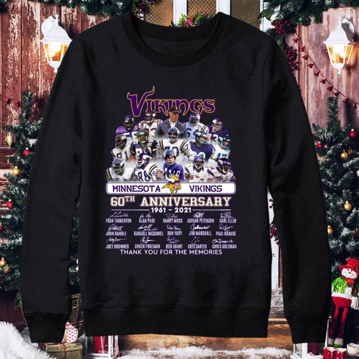 e9a55c21 hot team minnesota vikings 60th anniversary 1961 2021 signatures shirt 4 - Hot Team Minnesota Vikings 60th anniversary 1961-2021 signatures shirt