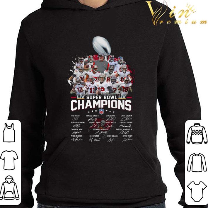 4be987ae coach and team tampa bay buccaneers super bowl liv champions 2021 signatures shirt 4 - Coach and Team Tampa Bay Buccaneers Super Bowl LIV Champions 2021 Signatures Shirt