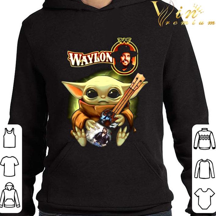 c79da99e star wars baby yoda hug guitar waylon jennings shirt 4 - Star Wars Baby Yoda Hug Guitar Waylon Jennings Shirt
