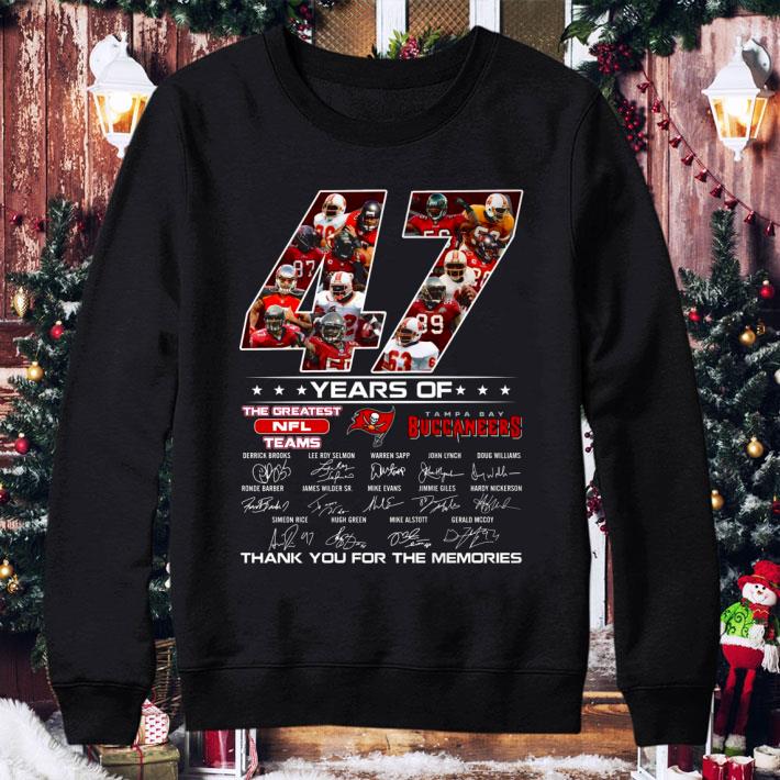 Awesome Tampa Bay Buccaneers 47 Years Of The Greatest NFL Teams Signed Thank You Memories Shirt f3a5a56d tampa bay buccaneers 47 years of the greatest nfl teams signed thank you memories shirt 4 - Awesome Tampa Bay Buccaneers 47 Years Of The Greatest NFL Teams Signed Thank You Memories Shirt