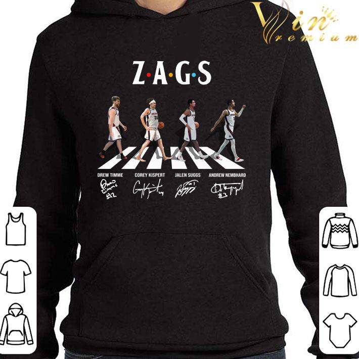 e49e2ff1 gonzaga bulldogs zags abbey road signatures shirt 4 - Gonzaga Bulldogs ZAGS Abbey Road signatures shirt