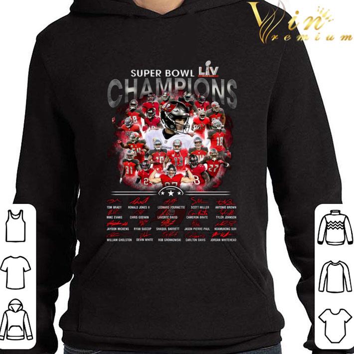 fc9554c8 team nfl tampa bay buccaneers super bowl liv champions signatures shirt 4 - Team NFL Tampa Bay Buccaneers Super Bowl LIV Champions Signatures Shirt