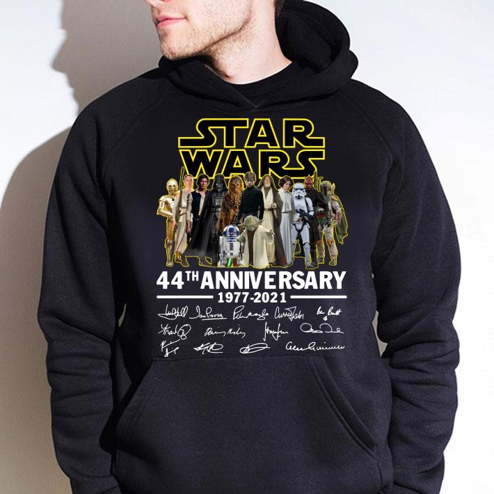 Official Star Wars 44th anniversary 1977-2021 signatures shirt bffd47db star wars 44th anniversary 1977 2021 signatures shirt 4 - Official Star Wars 44th anniversary 1977-2021 signatures shirt