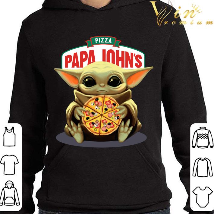 db601292 star wars baby yoda hug pizza papa johns shirt 4 - Star Wars Baby Yoda Hug Pizza Papa Johns shirt
