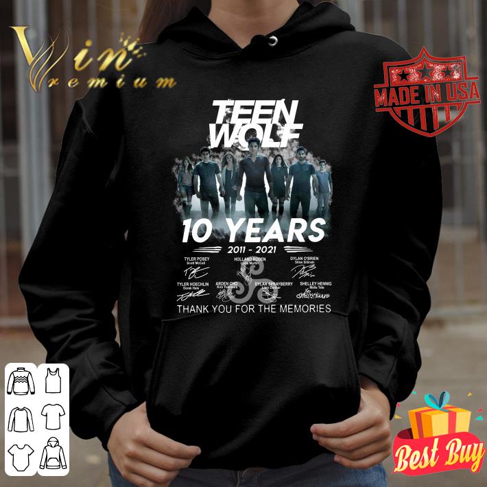 227e0ee3 teen wolf 10 years 2011 2021 signatures thank you for the memories shirt 4 - Original Teen Wolf 10 years 2011-2021 signatures thank you for the memories shirt