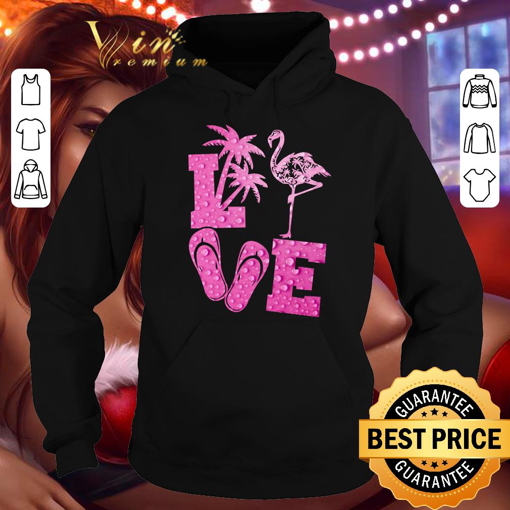 3939b732 funny love flamingo pink rain 2 sides shirt 4 - Premium Funny Love Flamingo Pink Rain 2 Sides shirt