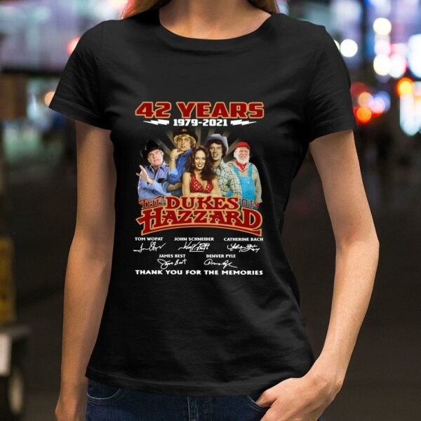 Official 42 Years 1979-2021 Of The Dukes Of Hazzard Thank You For The Memories shirt