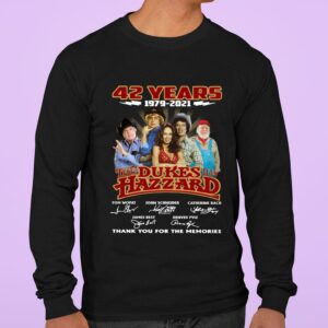 Official 42 Years 1979-2021 Of The Dukes Of Hazzard Thank You For The Memories shirt 2
