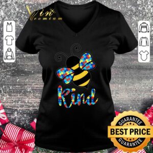 Funny Autism Awareness Bee Gift Cute Autism Puzzle Bee Kind shirt 1