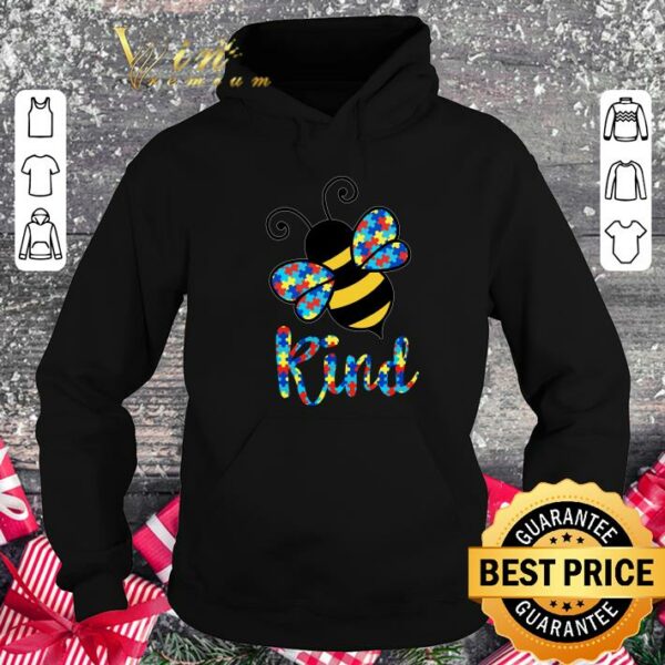 Funny Autism Awareness Bee Gift Cute Autism Puzzle Bee Kind shirt
