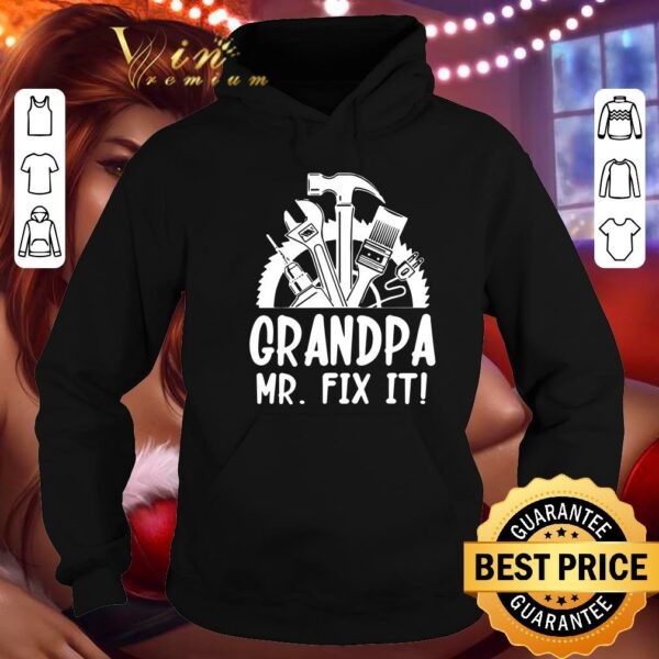 Awesome Grandpa Mr Fix It Happy Father Day Mechanic Plumber shirt
