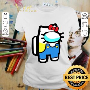 Awesome Hello Kitty Cat Crewmate Character Among Us Gaming shirt 1