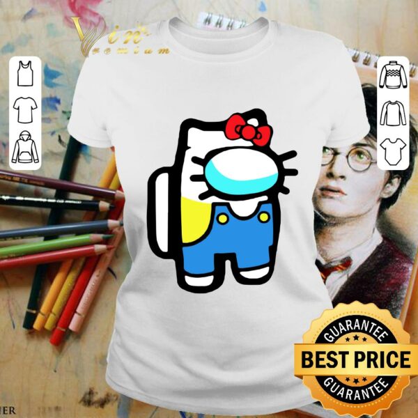 Awesome Hello Kitty Cat Crewmate Character Among Us Gaming shirt