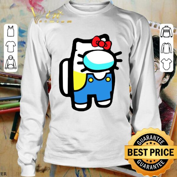 Awesome Hello Kitty Cat Crewmate Character Among Us Gaming shirt