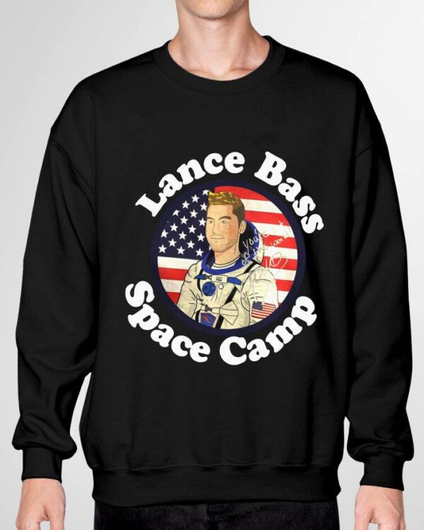 Awesome Lance Bass Space Camp signatures shirt