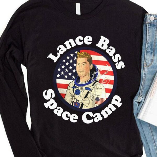 Awesome Lance Bass Space Camp signatures shirt